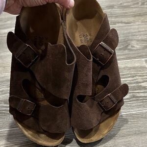 Betula by Birkenstock Brown Suede Sandals